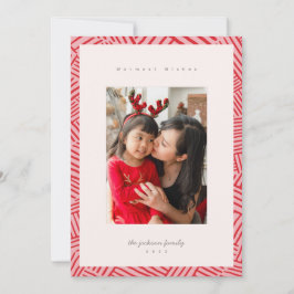 Red Fun Hatch Fotokarte Feiertagskarte