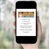 Red Fun Script 3 Foto Einfaches Abschluss GRILLEN  Einladung