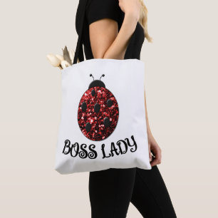 Red funkelnd Ladybug BOSS LADY Personalize Tasche