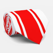 Red Funky Stripe Muster Krawatte (Gerollt)