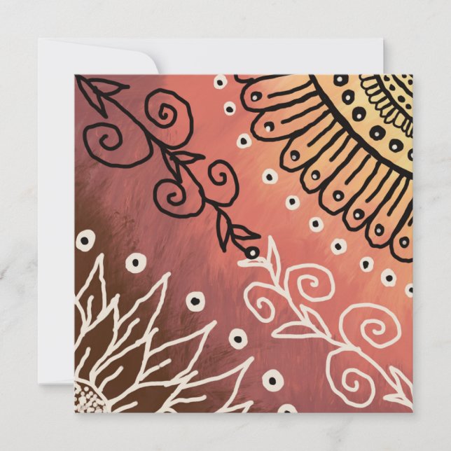 Red Funny Art Pattern (Vorderseite)