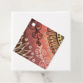 Red Funny Art Pattern Geschenkanhänger (Beispiel)