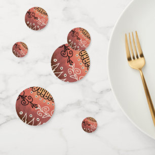 Red Funny Art Pattern Konfetti