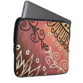 Red Funny Art Pattern Laptopschutzhülle (Vorne Rechts)