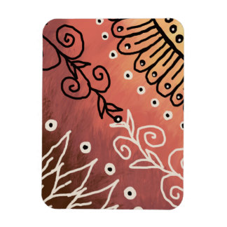 Red Funny Art Pattern Magnet