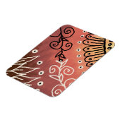 Red Funny Art Pattern Magnet (Linke Seite)