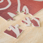 Red Funny Art Pattern Puzzle (Seite)