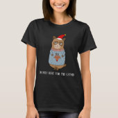 Red Funny Cat Mama Weihnachten Cat Lover T-Shirt (Vorderseite)