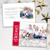 Red Funny Let it Snow Beach Foto Weihnachten