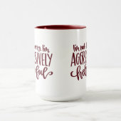 Red Funny Not Bossy Tasse (Zentrum)