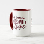 Red Funny Not Bossy Tasse (Vorderseite Links)
