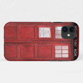 Red Funny Phone Booth Call Box Case-Mate iPhone Hülle (Rückseite (Horizontal))