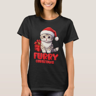 Red Furry Weihnachten T-Shirt