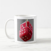 Red Fuzzy Dice Kaffeetasse (Links)