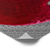 Red Fuzzy Dice Poster (Ecke)