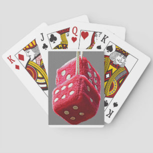 Red Fuzzy Dice Spielkarten