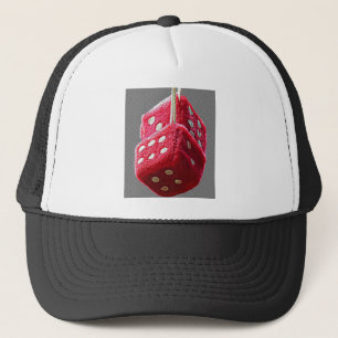 Red Fuzzy Dice Truckerkappe