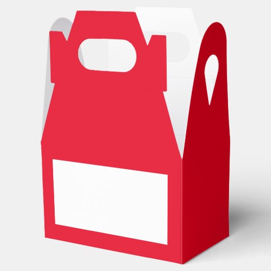 Red Gable Favor Box Geschenkschachtel (Geöffnet)