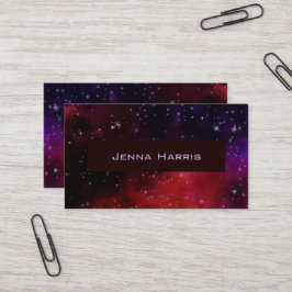 Red Galaxy Business Card Visitenkarte