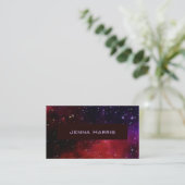 Red Galaxy Business Card Visitenkarte (Stehend Vorderseite)