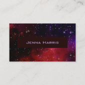 Red Galaxy Business Card Visitenkarte (Vorderseite)