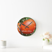 Red Garden Tomatoes Personalized  Runde Wanduhr (Zuhause)