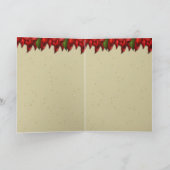 Red Garland Blesscard Feiertagskarte (Innenseite)