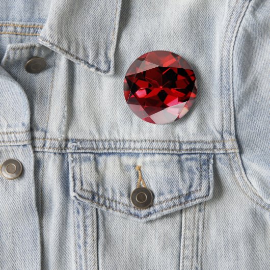 Red Garnet Gemstone Januar Birthstone Button (Beispiel)