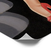 Red Garter Button Up Poster (Ecke)