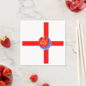 Red Gas Mask Paper Napkins Serviette (Beispiel)