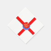 Red Gas Mask Paper Napkins Serviette (Ecke)