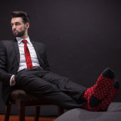 Red Gavel Pattern Attorney Krawatte