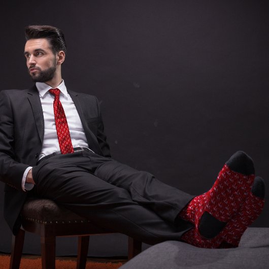 Red Gavel Pattern Attorney Krawatte