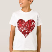 Red Gears Heart T-Shirt (Vorderseite)