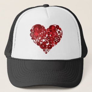 Red Gears Heart Truckerkappe