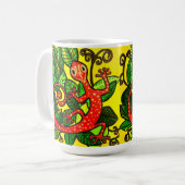 Red Gecko coffee Tasse (Vorderseite Links)