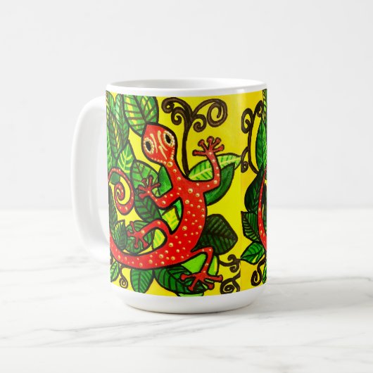 Red Gecko coffee Tasse (Vorderseite Links)