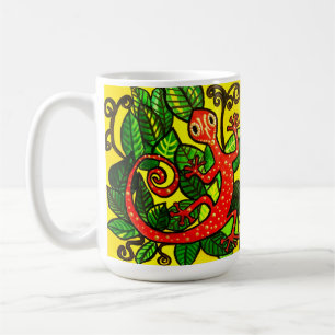 Red Gecko coffee Tasse