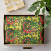 Red Gecko Tissue Paper Seidenpapier (Geschenk)