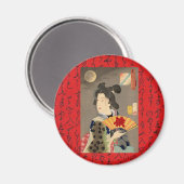 Red Geisha Magnet (Vorderseite/Rückseite)