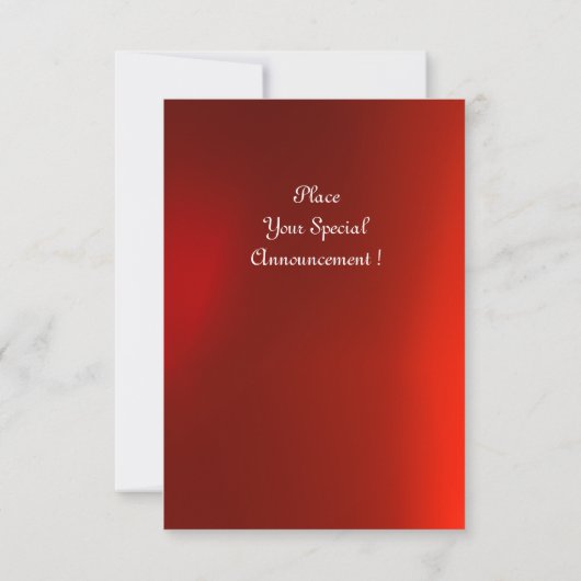 RED GEMSTONE GOLD MAGIC RINGS, MONOGRAM uAwg Einladung (Rückseite)