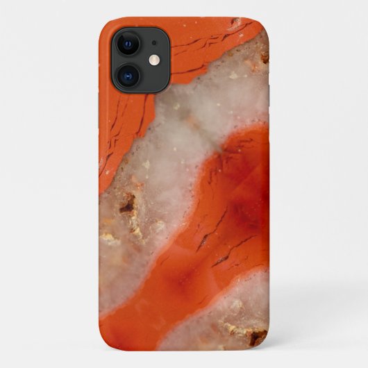 Red Gemstone Stone Texture iPhone 11 Fall Case-Mate iPhone Hülle (Rückseite)