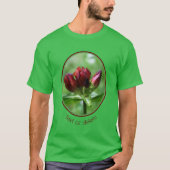 Red Gentian Blume in Bloom Personalisiert T-Shirt (Vorderseite)