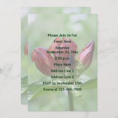 Red Gentian Blume Party Einladung (Vorne/Hinten)