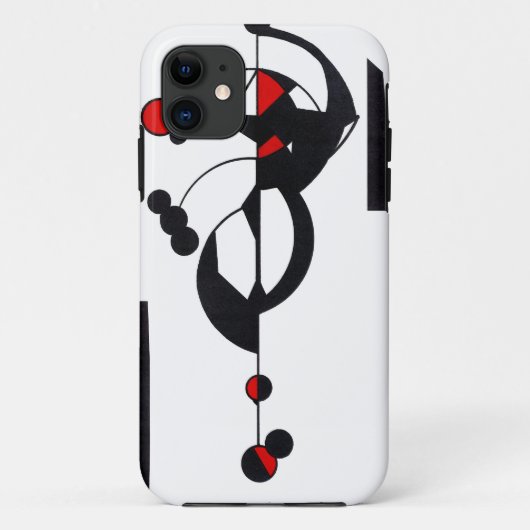 Red Geo Design Case-Mate iPhone 11 Fall Hülle (Rückseite)