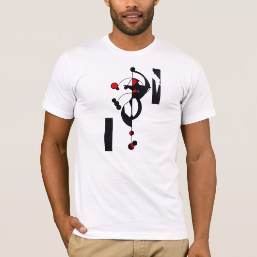 Red Geo Design Men's T - Shirt (Vorderseite)