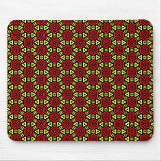 Red Geometric-Blume Mousepad