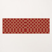 Red geometric pattern tie shown vertically  yogamatte (Rückseite (Horizontal))