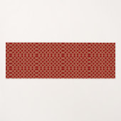 Red geometric pattern tie shown vertically  yogamatte (Vorderseite (Horizontal))
