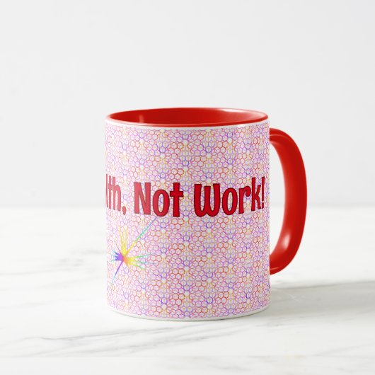 Red Geometric Tax Wealth, Statement-Tasse Tasse (VorderseiteRechts)